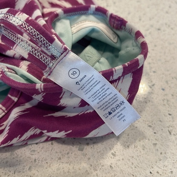 Ivivva by lululemon athletic tank top size youth 10 in purple white mix - Picture 6 of 6
